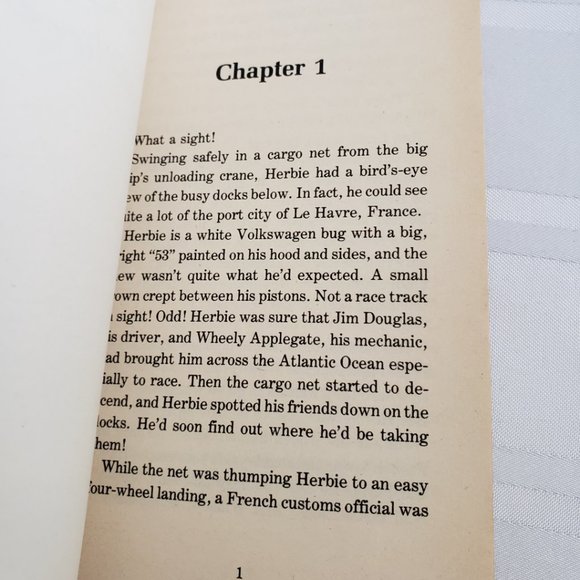 1977 HERBIE GOES TO MONTE CARLO WALT DISNEY PAPERBACK BOOK VINTAGE TK3938 RETRO - Picture 6 of 10